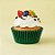Forminha Para Cupcake Impermeável - Verde Escuro - 5x3,5cm - 45 unidades - Regina - Rizzo - Imagem 1