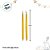 Vela Eletrônica de LED - Amarelo Pastel - 29x2cm - 2 unidades - Cromus - Rizzo - Imagem 2