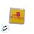 Almofada Para Carimbo em Plástico e Espuma - Carimbeira Amarela - 3,5x3,5cm - 1 unidade - Art Montagem - Rizzo - Imagem 3