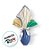 Saco Express 44x44cm Para Ovos de 500g a 750g - Duo Azul E Verde - 25 unidades - Cromus - Rizzo - Imagem 1
