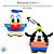 Pelúcia Dupla Face - Pateta e Pato Donald - 14cm - Disney Original - 1 unidade - Rizzo - Imagem 2