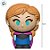 Borracha Escolar 3D - Anna - Frozen - Disney Original - 1 unidade - Rizzo - Imagem 3
