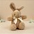 Coelho de Pelúcia Bege com Laço - 37x21,5x12cm - 1 unidade - Rizzo - Imagem 1