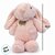 Coelho de Pelúcia Rosa com Tag - 30cm - 1 unidade - Rizzo - Imagem 5