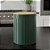 Pote Organizador de Metal com Tampa de Bambu - Verde - 17,5x13x13cm - 1 unidade - Cromus - Rizzo - Imagem 1