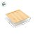 Caixa Acrílica com Tampa de Bambu - 19x19x5cm - 1 unidade - Cromus - Rizzo - Imagem 3