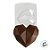 Forma de Acetato Especial - Coração Diamantado 500g - Ref. FP 135 - Crystal - Rizzo Confeitaria - Imagem 2