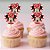Pick Decorativo para Doces - Minnie Mouse Red - Disney Original - 12 unidades - Rizzo - Imagem 1