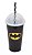 Copo Shake Plástico Batman - 500ml - 01 unidade - Plasútil - Rizzo Festas - Imagem 3