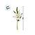 Haste Flor Permanente - Lírio com Folhas - Branco - 38cm - 1 unidade - Cromus - Rizzo - Imagem 4