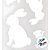Stencil de Páscoa -  Coelhos - 15x20cm - 1 unidade - Cromus - Rizzo - Imagem 2