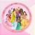 Prato Raso de Melamine - Princesas - 20cm - Disney Original - 1 unidade - Rizzo - Imagem 1