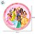 Prato Raso de Melamine - Princesas - 20cm - Disney Original - 1 unidade - Rizzo - Imagem 3