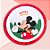Prato Fundo de Melamine - Mickey Mouse - 21cm - Disney Original - 1 unidade - Rizzo - Imagem 1