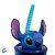 Copo com Tampa e Canudo - Stitch 3D - Azul - 360ml - Disney Original - 1 unidade - Rizzo - Imagem 2
