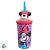 Copo com Tampa e Canudo - Minnie Mouse 3D - Lilás - 360ml - Disney Original - 1 unidade - Rizzo - Imagem 5