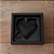 Caixa Coração Diamantado - 1 Cavidade - Preto - 13x13x3cm - 5 unidades - Crystal - Rizzo - Imagem 1