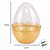 Ovo de Acrílico Transparente Glitter Ouro - G 12x17cm - 1 unidade - Cromus - Rizzo - Imagem 4