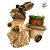 Enfeite Decorativo de Páscoa - Coelha de Palha com Carroça de Cenouras - 25x23x13cm - 1 unidade - FlorArte - Rizzo - Imagem 6