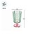 Taça de Vidro - Flor - Verde e Rosa - 270ml - 1 unidade - FlorArte - Rizzo - Imagem 3