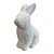 Enfeite Decorativo de Páscoa - Coelhinho Branco de Cimento - 12,5x8x14,5cm - 1 unidade - FlorArte - Rizzo - Imagem 2