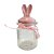 Pote Decorativo de Vidro - Coelhos Rosa - 300ml - 1 unidade - FlorArte - Rizzo - Imagem 2