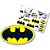 Kit Decorativo Festa Festa Batman Geek - 12 Itens - Festcolor - Rizzo Festas - Imagem 1