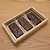 Caixa Para 3 Tabletes de Chocolate - Kraft - 20,5x3x13,5cm - 5 unidades - Crystal - Rizzo - Imagem 1