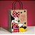 Sacola de Papel - Minnie Kraft Colors - G 32x26,5x13cm - Disney Original - 10 unidades - Cromus - Rizzo - Imagem 1