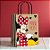 Sacola de Papel - Minnie Kraft Colors - M 26x19,5x9,5cm - Disney Original - 10 unidades - Cromus - Rizzo - Imagem 1