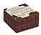 Caixa para 4 brigadeiros 8,5x8,5x3,5cm Chocolate - 10 unidades - Cromus - Rizzo Embalagens - Imagem 1