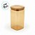 Pote de Vidro Âmbar Hermético com Tampa de Bambu - 6x12cm - 300ml - 1 unidade - Rizzo - Imagem 2