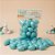 Ovinhos de Páscoa Decorativos Azul com Glitter - 3cm  - 25 unidades - Rizzo - Imagem 1