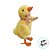 Pato Decorativo com Lenço - Laranja e Branco - 10x19x9cm - 1 unidade - Cromus - Rizzo - Imagem 2