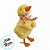 Pato Decorativo com Lenço - Laranja e Branco - 10x19x9cm - 1 unidade - Cromus - Rizzo - Imagem 3