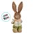 Enfeite Decorativo de Páscoa - Coelho com Cenoura - 15x33x11cm - 1 unidade - Cromus - Rizzo - Imagem 2
