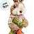 Enfeite Decorativo de Páscoa - Coelho com Cenoura - 15x33x11cm - 1 unidade - Cromus - Rizzo - Imagem 4