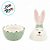 Potinho de Cerâmica de Páscoa com Tampa - Coelha Verde e Branca - 13x8x8cm - 1 unidade - Cromus - Rizzo - Imagem 4