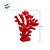Enfeite Decorativo de Resina - Coral - Vermelho - 17,5x13,5cm - 1 unidade - Rizzo - Imagem 3