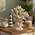 Enfeite Decorativo de Resina - Coral - Branco - 17,5x13,5cm - 1 unidade - Rizzo - Imagem 1