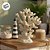 Enfeite Decorativo de Resina - Coral - Branco - 17,5x13,5cm - 1 unidade - Rizzo - Imagem 4