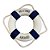 Enfeite Decorativo Para Pendurar - Boia Salva-Vidas - Azul Escuro e Branco - 15x15cm - 1 unidade - Rizzo - Imagem 2