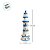 Enfeite Decorativo de Madeira - Farol - Azul e Branco - 37,5x12cm - 1 unidade - Rizzo - Imagem 3