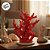 Enfeite Decorativo de Resina - Coral - Vermelho - 23x18cm - 1 unidade - Rizzo - Imagem 4