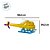 Mini Brinquedo Helicóptero - Cores Sortidas - 8,6cm - 3 unidades - Rizzo - Imagem 2