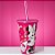 Copo de Plástico com Tampa e Canudo Para Colorir - Minnie Mouse - 500ml - Disney Original - 1 unidade - Plasútil - Rizzo - Imagem 1