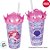 Copo com Canudo e Tampa Coroa - Ariel - 500ml - Disney Original - 1 unidade - Plasútil - Rizzo - Imagem 2
