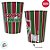 Copo de Plástico De Colorir Fluminense - Campeão - 320ml - 1 unidade - Plasútil - Rizzo - Imagem 2