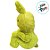 Coelho de Pelúcia com Sono - Verde - 11x22x13cm - 1 unidade - Rizzo - Rizzo - Imagem 4