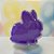Potinho de Páscoa em Acrílico Coelhinho - Roxo - 8x7cm - 10 unidades - Rizzo - Imagem 1
